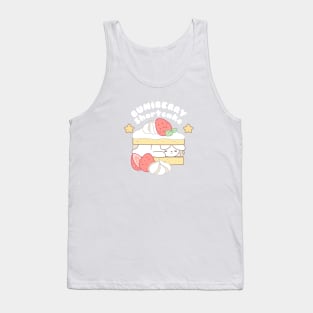 Cute Bunny Sleeping in the Middle of Buniberry Shortcake Tank Top